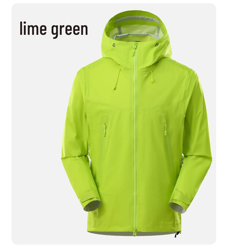 Unisex Outdoor Waterproof Windproof Jacket - Lightweight Hard Shell, Long Sleeve Mountaineering Outerwear