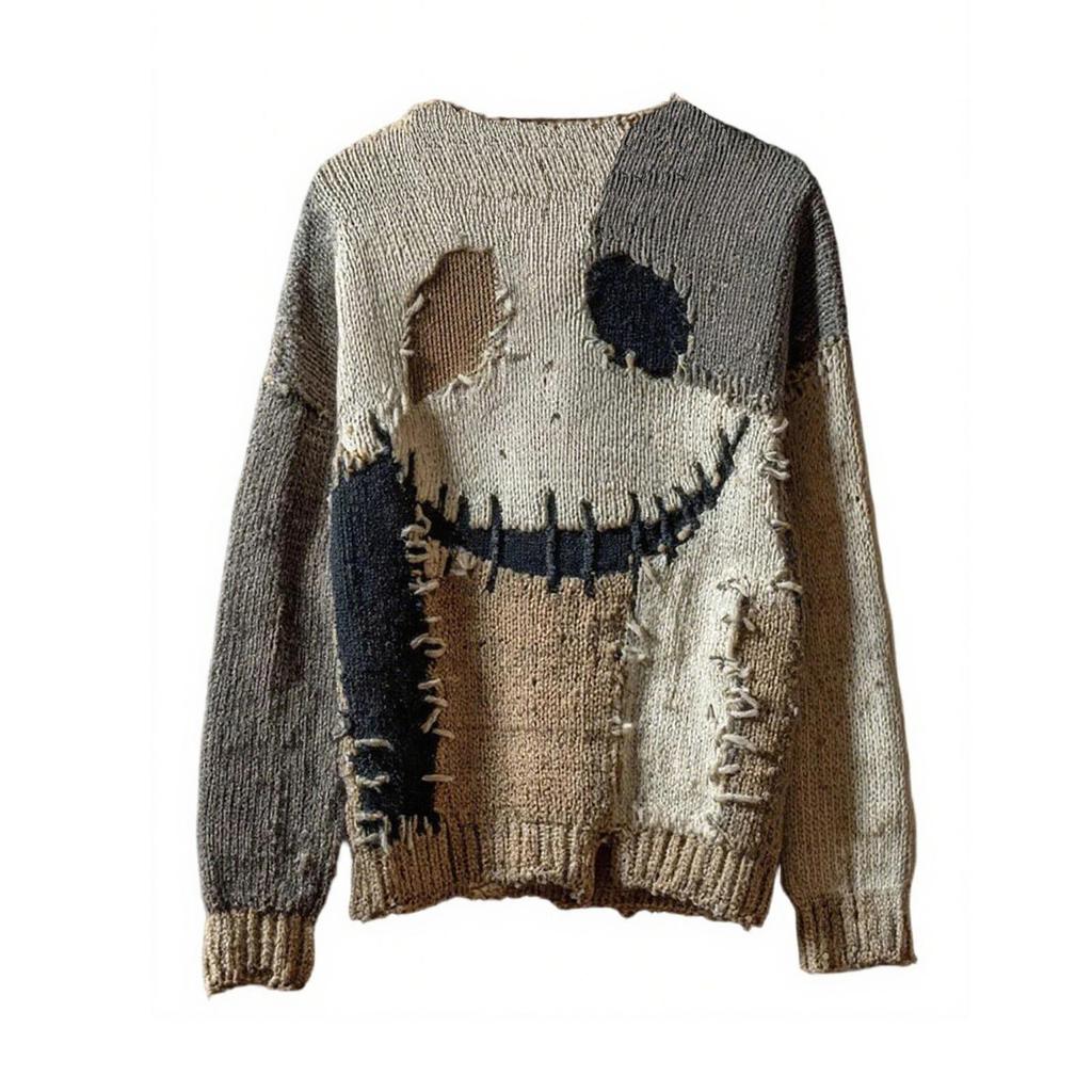 Herre Halloween 3D-trykket Langermet Topp Rund Hals Casual Sportspullover