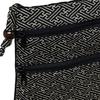 Komon Japanese Style Bag Chirimen Saaya Black [WAKOMONO Kobo] [0433-4] Sacoche, Pattern,