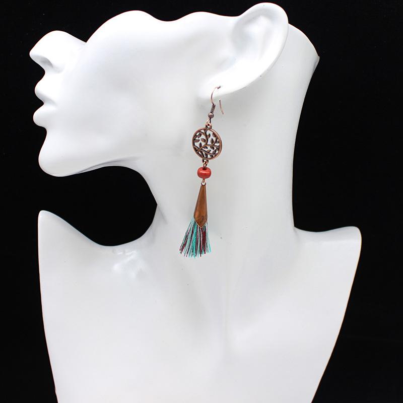 Μποέμ Εθνικά Κρεμαστά/Στρογγυλά Σκουλαρίκια Για Γυναίκες Vintage Μόδα Σετ Σκουλαρικιών Pendientes Σκουλαρίκι Ασυνήθιστο Κρεμαστό Κόσμημα Γυναικείο