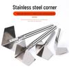 Hörnspackel för Inre/Yttre Hörn - Diatomitlera-verktyg i Rostfritt Stål för Målare