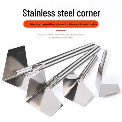 Spatule à Enduit d'Angle Intérieur/Extérieur - Outil en Acier Inoxydable pour Enduit de Terre de Diatomées pour Peintres