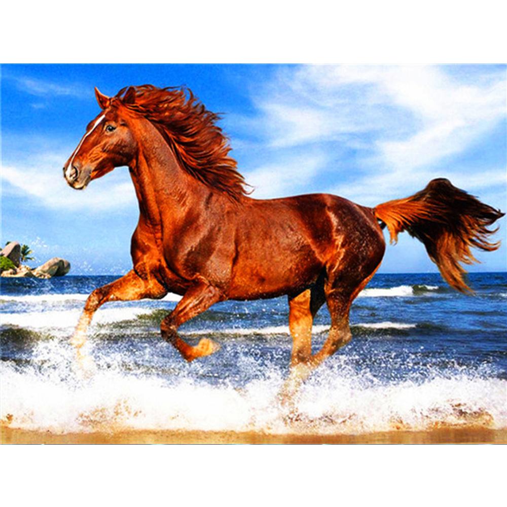 Diamant Kunstmaleri Dyre Katt Bilder Av Rhinestones Diamantbroderi Salg Hest Full Mosaikk Dekor For Hjem