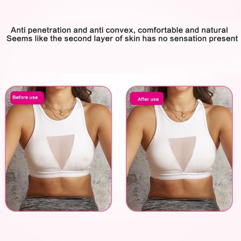 20 Pairs Women Sexy Self Adhesive Nipple Covers Colorful Ice Crack Pattern Disposable Breast Stickers Pasties Sticky Bra
