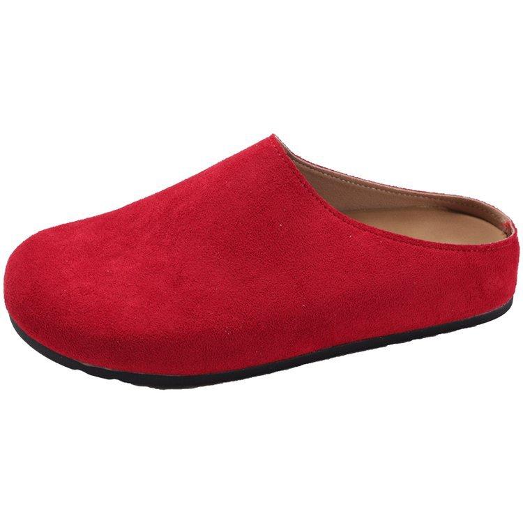 Lazy Shoes French Retro Outer Wear Boken Shoes Slippers One Pedal Versatile Casual Half Drag Early Spring New Bag Head Drag