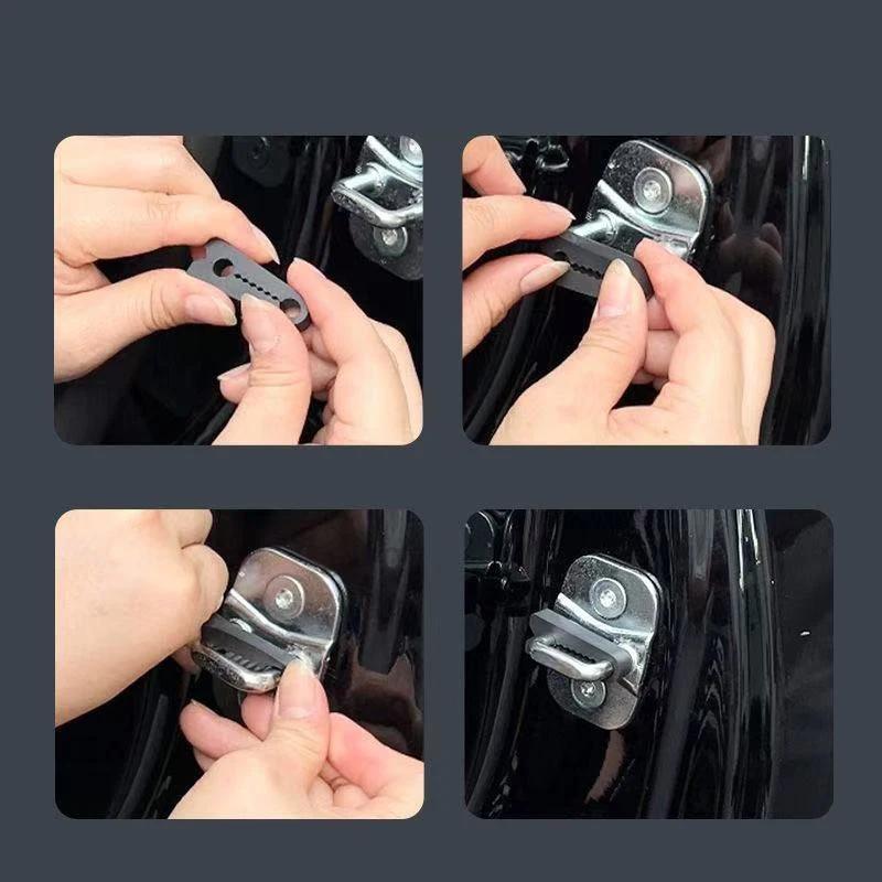 4pcs Sound Damper Door Lock Buffer Shock Absorber for Ford All Cases Cars