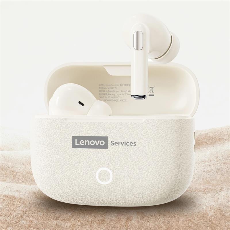 NUOVI Auricolari Bluetooth 6.0 Wireless Lenovo LE221 Auricolari TWS con Riduzione del Rumore ENC Lunga Durata della Batteria 24 Ore Cuffie per Microfono