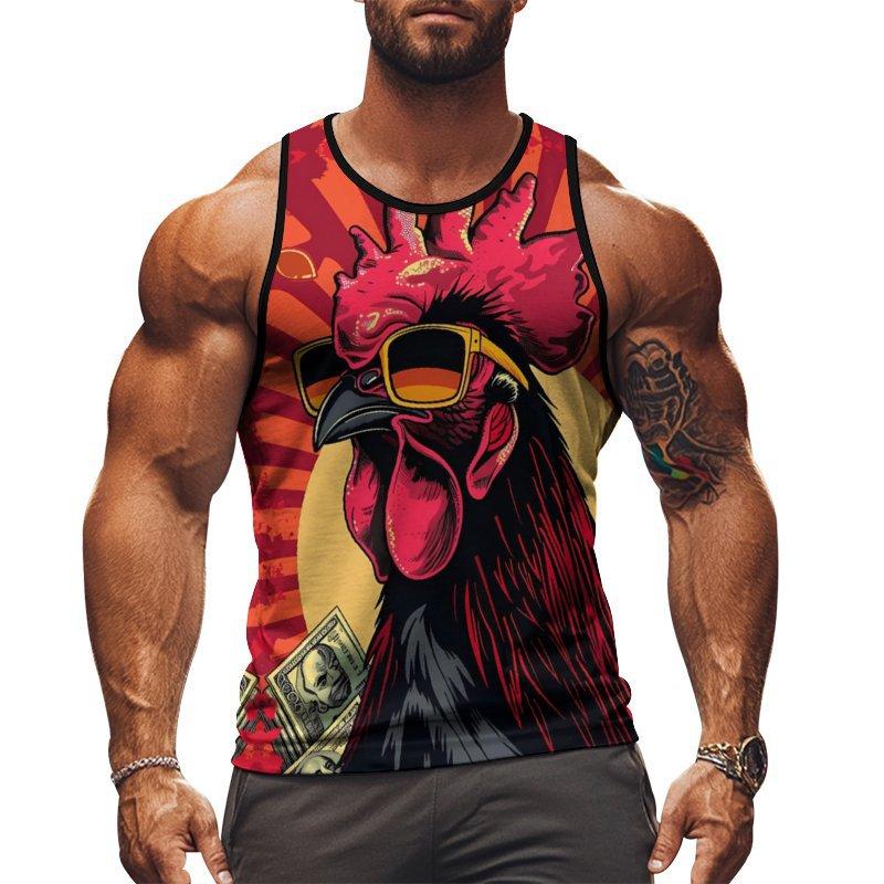 

Спортивная майка с 3D-принтом пива, летняя мужская Y2k, без рукавов, мужской топ оверсайз, модная уличная футболка 6XL