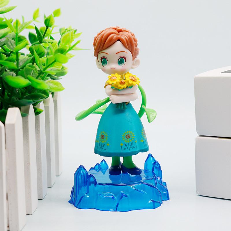 Elsa Frozen Anna Olaf Characters Model Ornament For Decoration Desktop