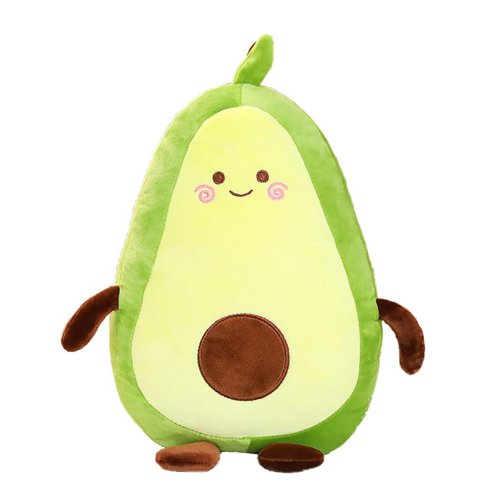 Comfortable Avocado Soft Pillow Plush Toy Kawaii Cartoon Fruits Appease Girls Baby Doll Toys