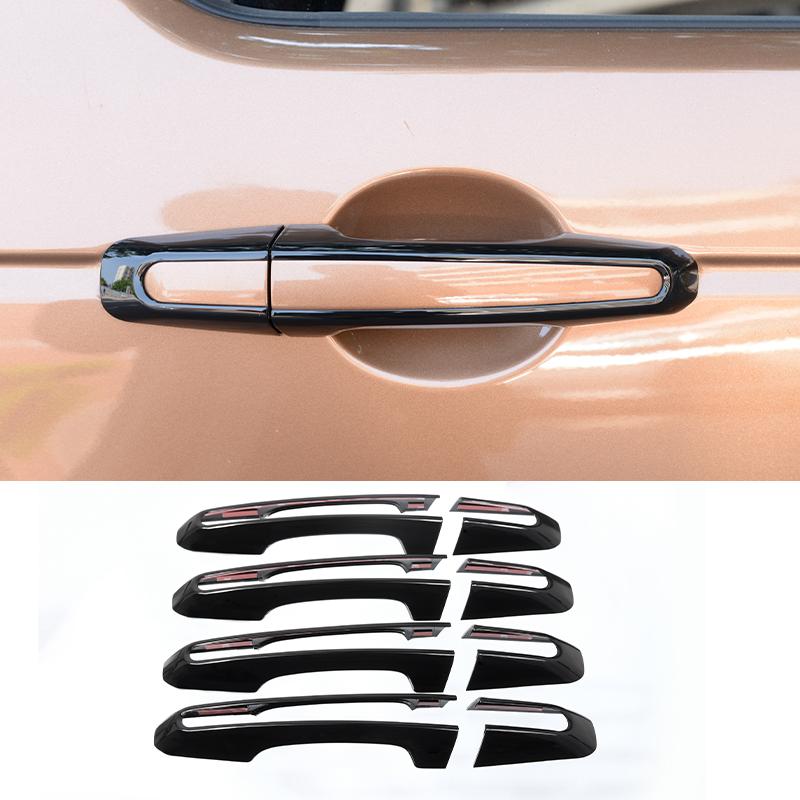 8pcs For Jaguar XF XFL XE XEL F-Pace E-Pace 2016-2022 ABS Door Handle Cover Trim Car Decoration Styling