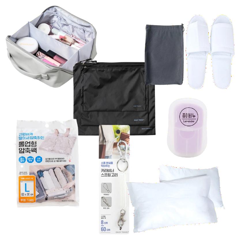 [DAISO] Korean Travel Essentials Kit (7-in-1 Smart Solution)