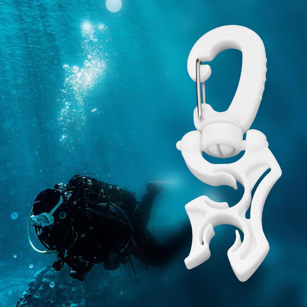 Scuba Diving Hose Retainer Buckle Hook Durable BCD W/Clip Regulator Cover for