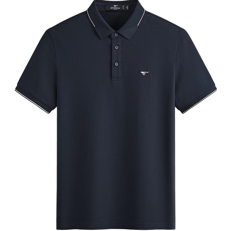Septwolves Men s Silk Blend Cool Short Sleeve Polo Shirt XL