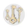 3pcs Key Shape Tool Keychain Silicone Mold Diy Cupcake Cake Topper Decoration Fondant Mold Earrings Resin Casting Molds