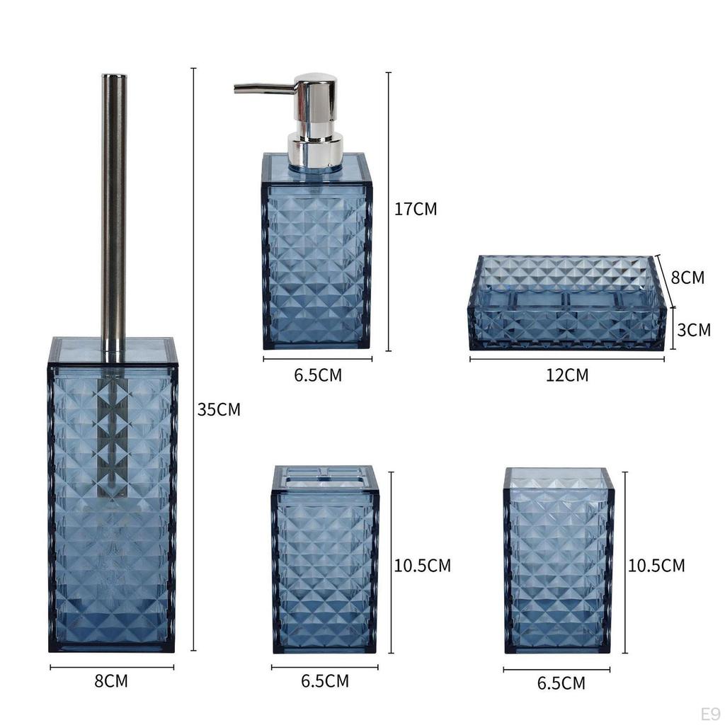 5-częściowy zestaw akcesoriów łazienkowych Mydelniczka Dekor Nowoczesny Praktyczny Do Użytku Domowego Mieszkaniowego