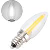 10 STÜCKE Vintage E12 LED Filament Glühbirne 1,5W AC220V COB Kandelaberfassung Licht für Kristallleuchter Schminkspiegel Beleuchtung Halogen ersetzen