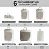 6Pcs Compression Packing Cubes Set for Travel Packing Cubes Compression Compressible Storage Bags for Carry On and Suitcases