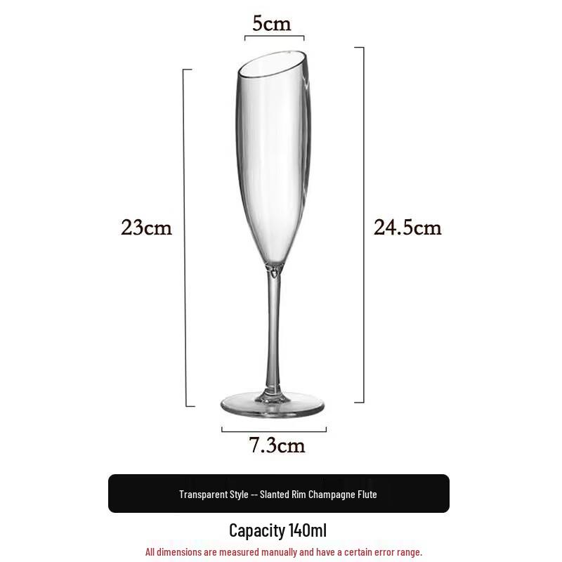 Transparent Plastic Wine Glasses