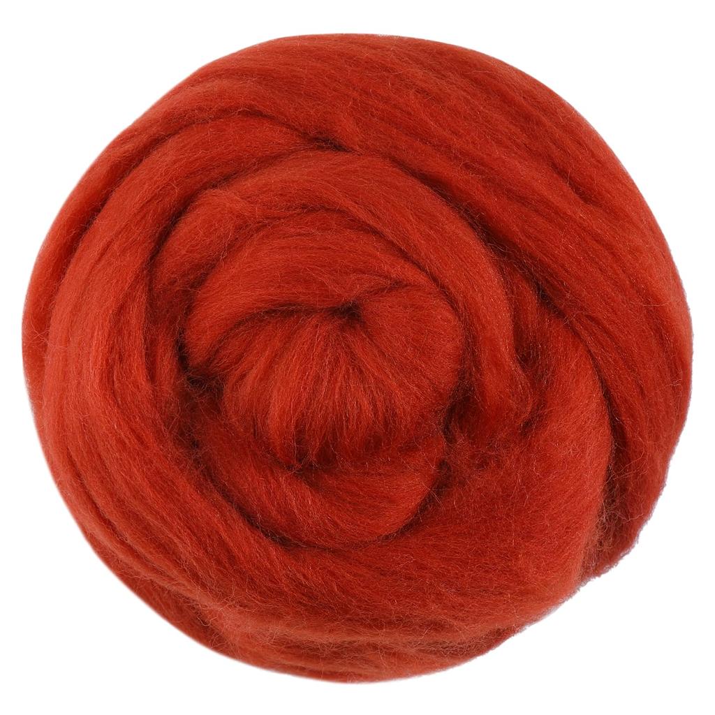 Fenrry 100g Yün Roving İplik Elyaf Roving Yün Üstü Yün Keçe Malzemeleri Saf Yün Kalın İplik Eğirme Kendin Yap El Eğirmesi için