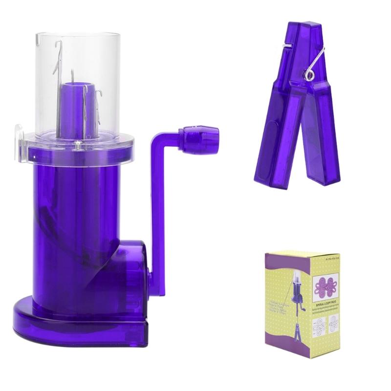 Household Hand Spool Knitter DIY Craft Bracelet Weaving Tool Knitting Mill with Crank Knitting Mill for Socks