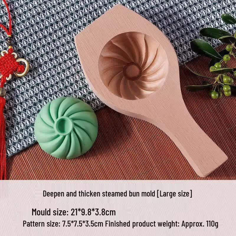 Handmade Wooden Steamed Bun & Mantou Making Tool Set