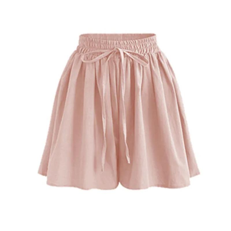 Summer Women Shorts High Waist Loose Short Slacks