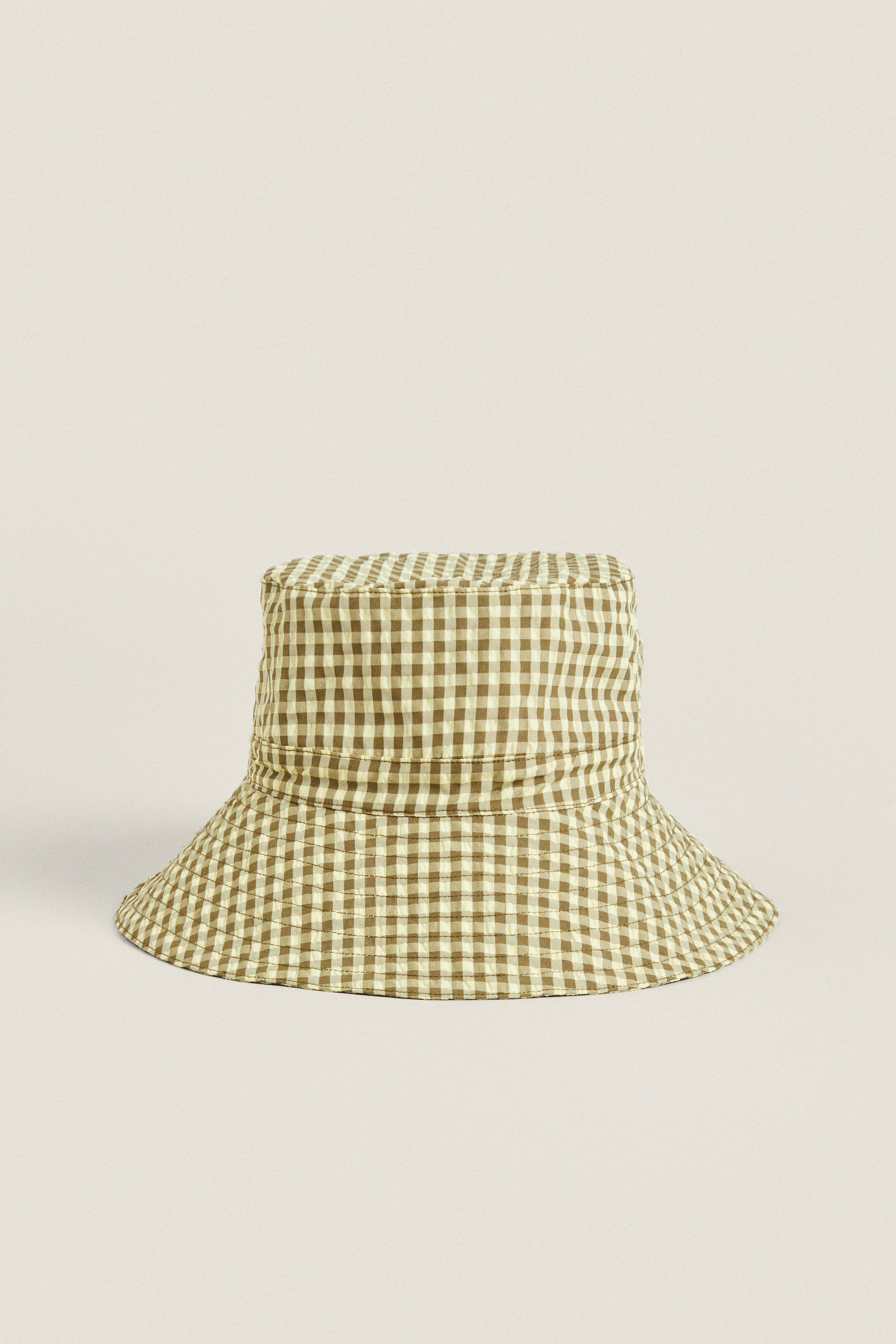 

ДЕТСКАЯ ПЛЯЖНАЯ ШЛЯПА ИЗ ХЛОПКА В Клетку