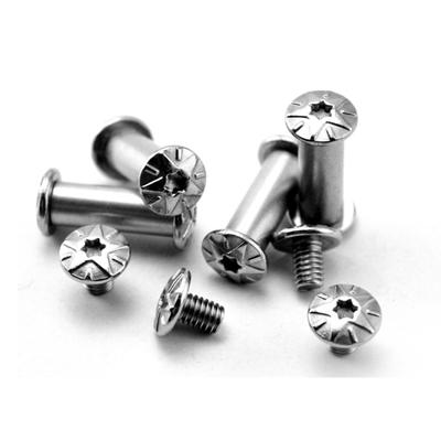 2sets Stainless Steel M3.5 Fastening Screw for DIY Straight Knife Handle Making Parts Folding Knife Spindle Screws