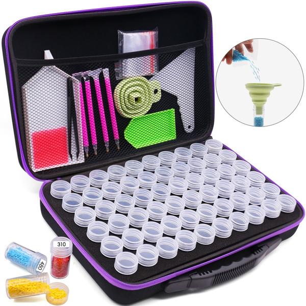 30 Slots EVA Shockproof Beads Storage Organizer Case for Diamond