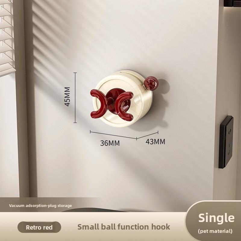 Sucker Hook Holder Wall Mount With Strong Load Capacity For Kitchen Storage
