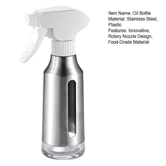 Skleněný rozprašovač na olivový olej pro vaření Snadné nalévání Dávkovač oleje Láhev na olej Sprej na řepkový olej pro horkovzdušnou fritézu Kuchyňské pomůcky