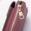Damen 2022 Lange Clutch-Geldbörse & Umhängetasche mit Reißverschluss und Handyfach.
