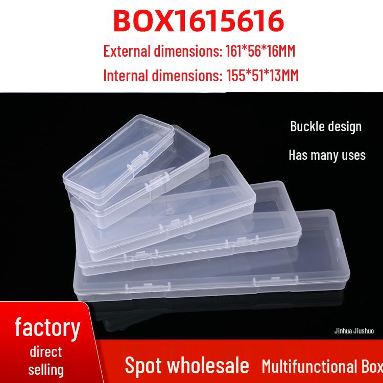 PP Transparent Plastic Box for Electronic Components - Terminal Block Storage