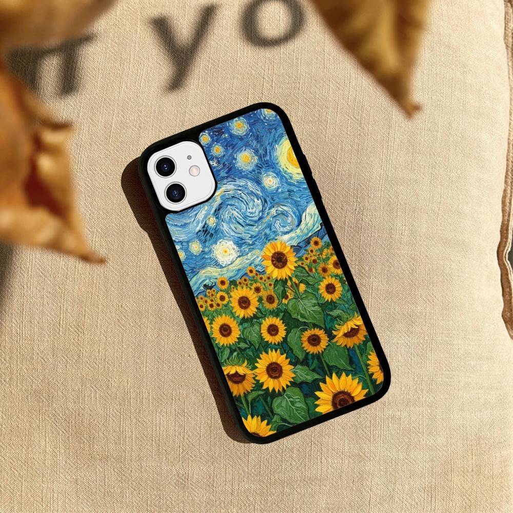 Art Vincent Van Gogh Phone Case For iPhone 17 16 15 14 13 Plus 12 11 Pro Max PC+TPU Cases Back Cover