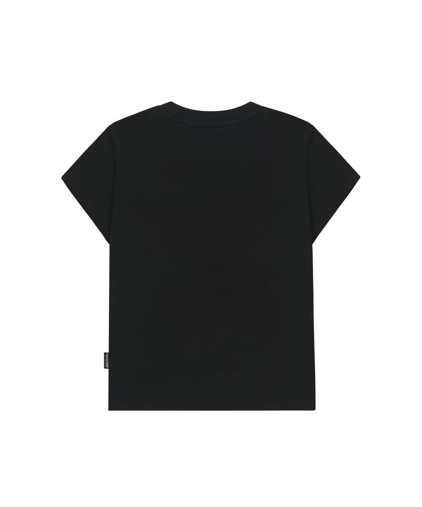 ODDSTUDIO Odsd Ascii Cap Sleeve T-Shirt - Black