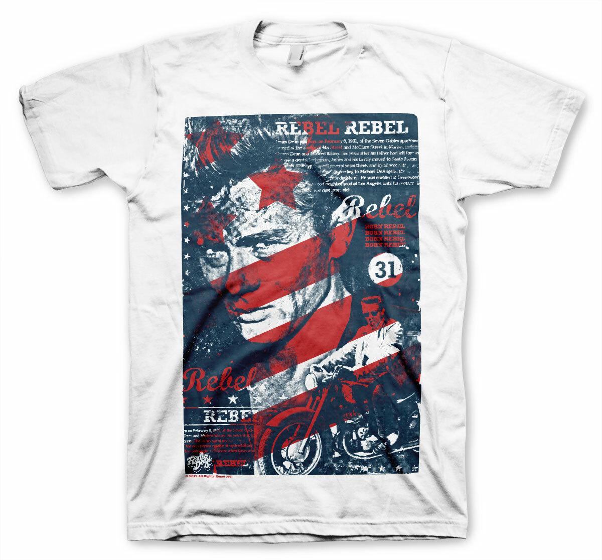 Officially Licensed James Dean Washed Poster Men S T-Shirt S-XXL Sizes L