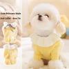 Soft Puppy Pullover Princess Style Dog Lapel Dress Cute Two Legs Dog Clothes  Spring Autumn