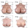 Silicone Breast Artificial Breasts for Fake Breasts for Crossdressers Filled G Ivory [EQAIWUJIE] Forms, Crossdressing, Disguise, Halloween, Cosplay,