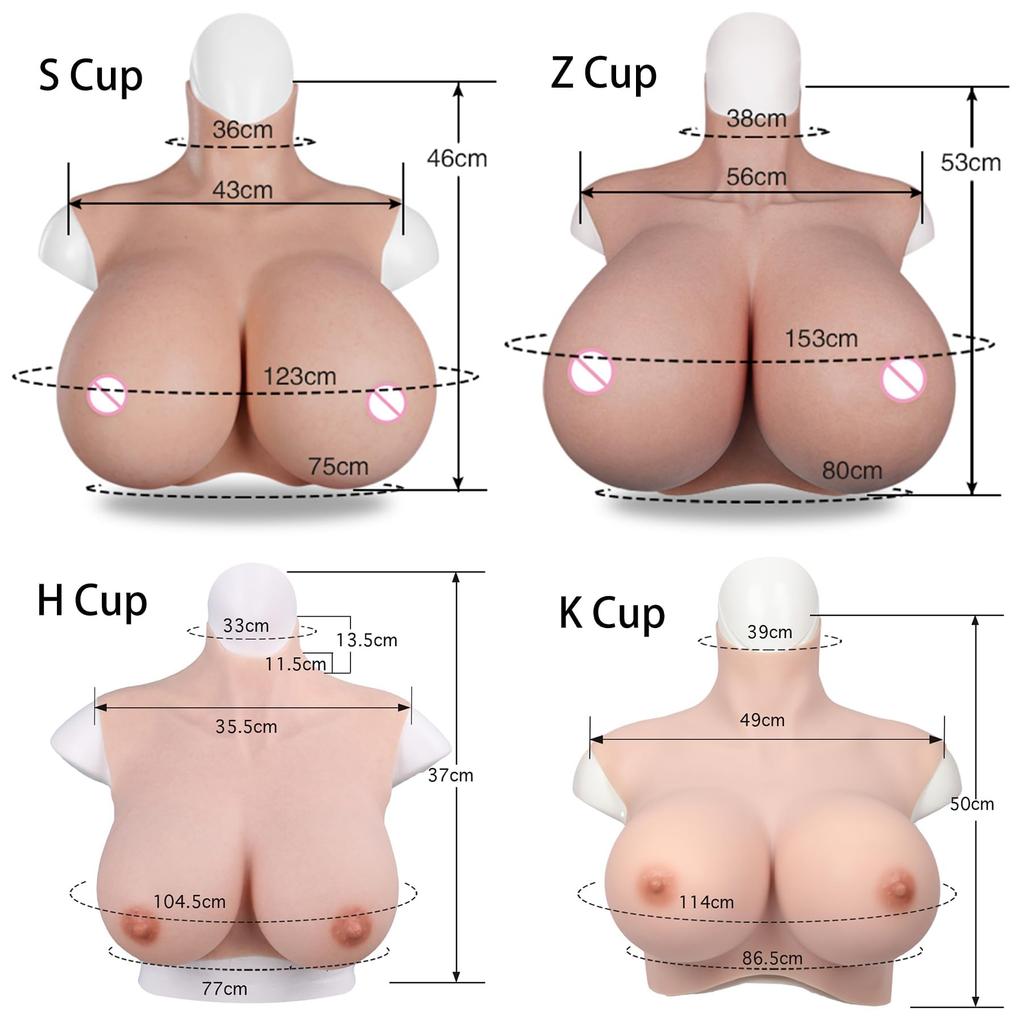 Silicone Breast Artificial Breasts for Fake Breasts for Crossdressers Filled G Ivory [EQAIWUJIE] Forms, Crossdressing, Disguise, Halloween, Cosplay,