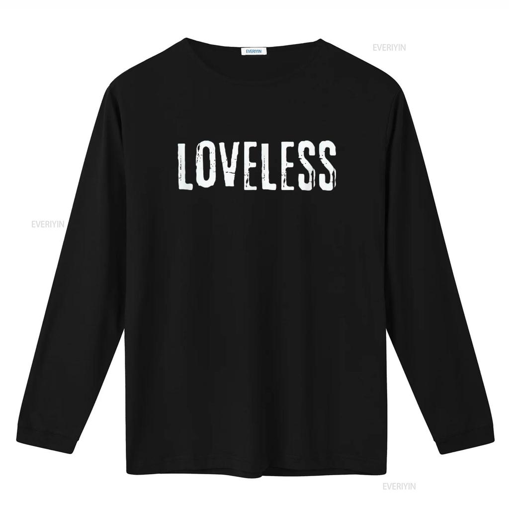 Mens Loveless Soft Goth Grunge Funny Single T Shirt Black X Large vintage Washed Stretched Comfortable Unisex designer clothes