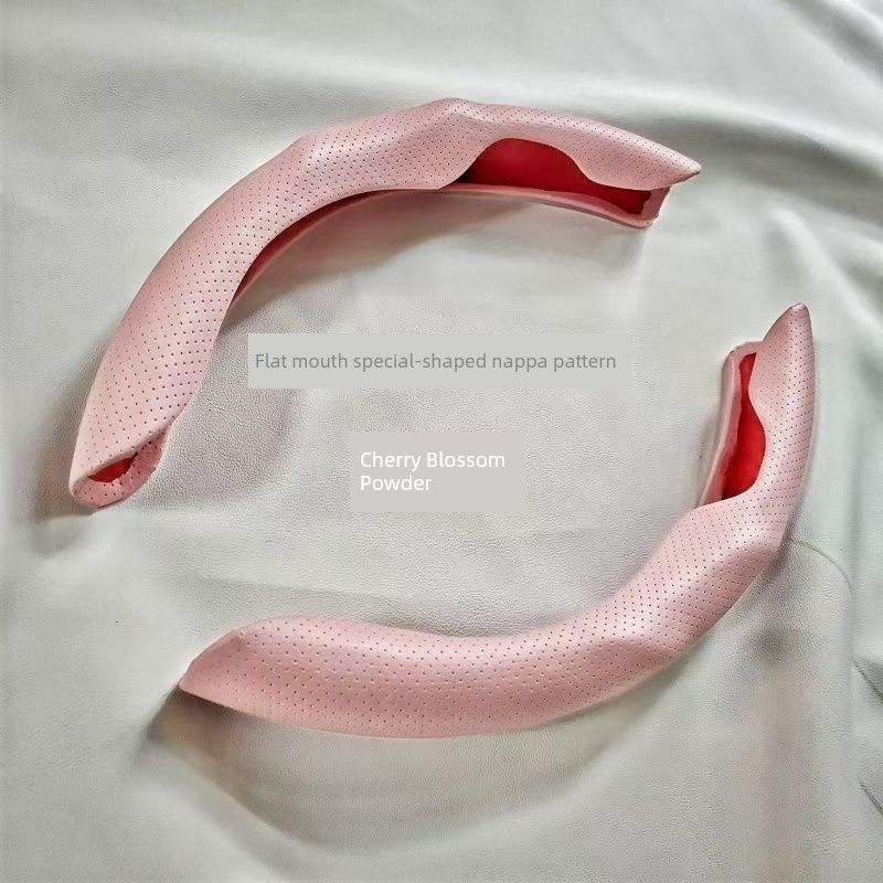 New Car Steering Wheel Cover, Four-Season Anti-Slip, High-End, Lightweight, Durable, Breathable, Nappa Leather, Suede Handlebar Cover