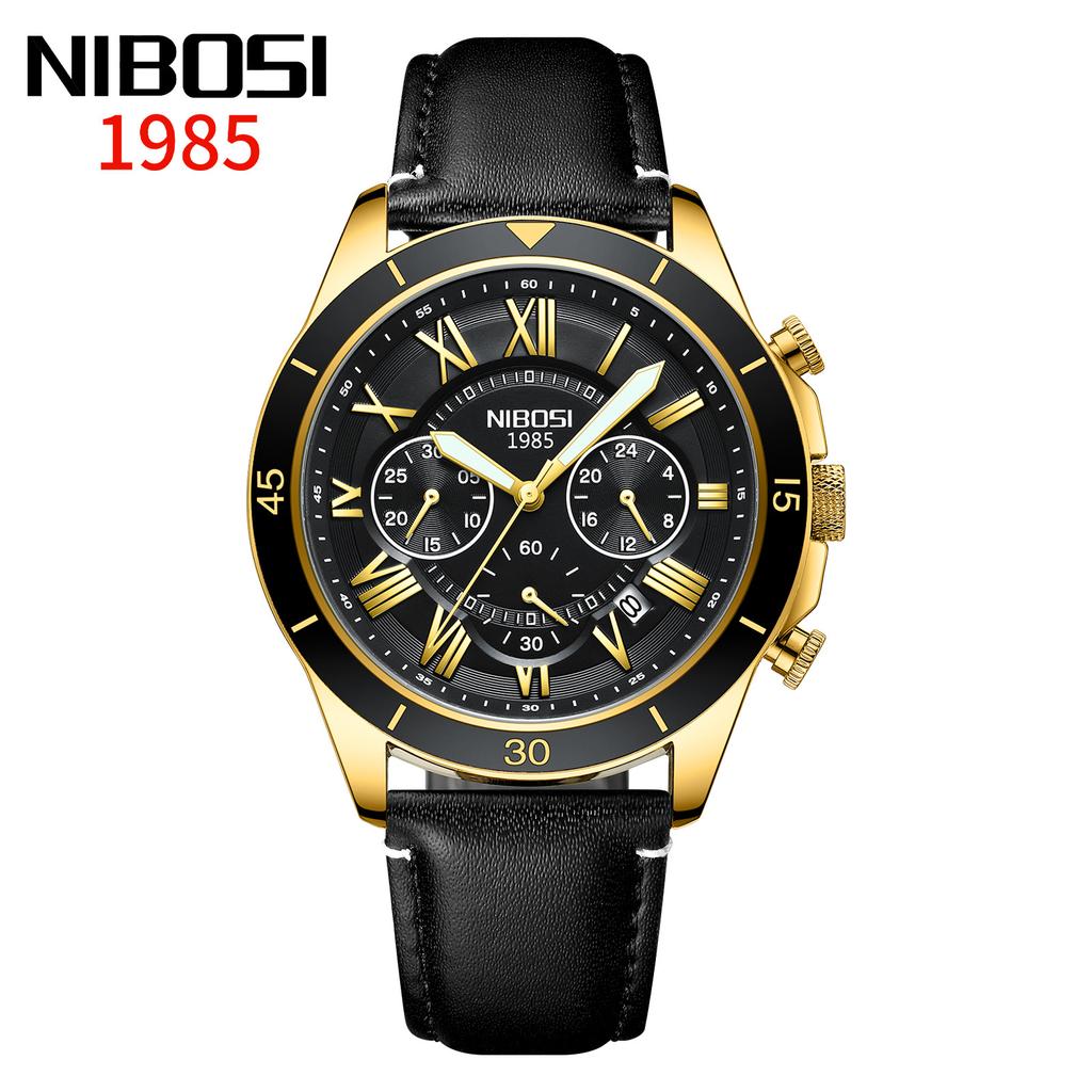 Men'S High-Value Business Watch, Three-Eye Six-Hand Chronograph Quartz Watch