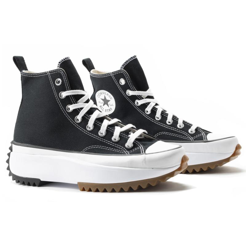 Converse Run Star Hike Heightened Platform High Top Canvas Unisex Black & White