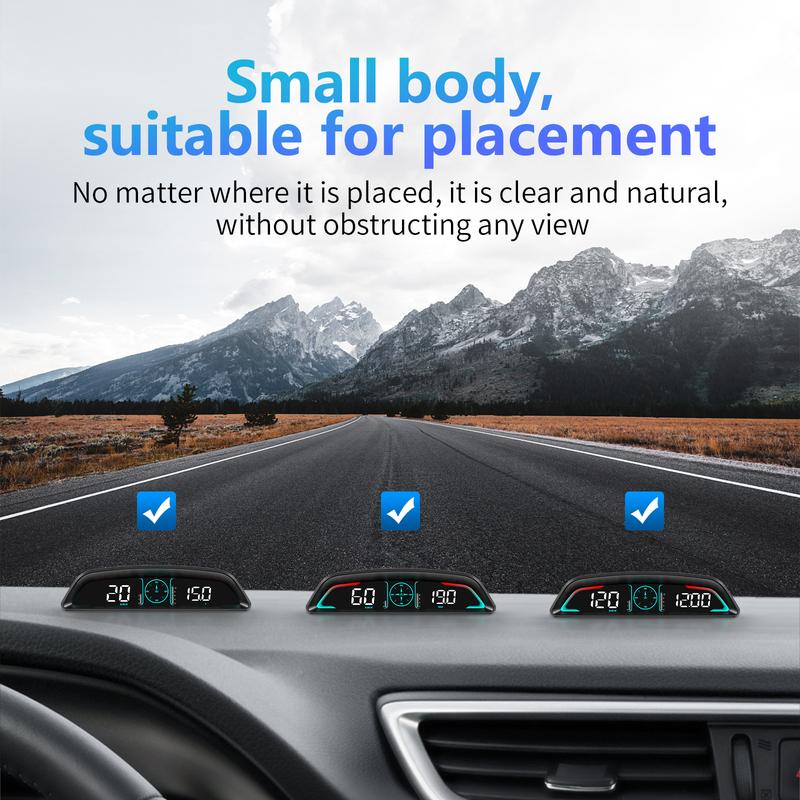 B3 Head Up Display For HUD Speedometer RPM OBD Smart Digital Overspeed Alarm Engine Fault Code Car Navigator Car Safely