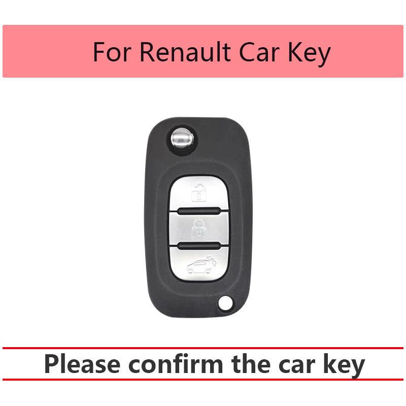 Car Key Case Cover for Renault Fluence Clio Megane 2 Kangoo For Mercedes SMART For LADA Vesta XRay Granta Priora 3 Buttons TPU