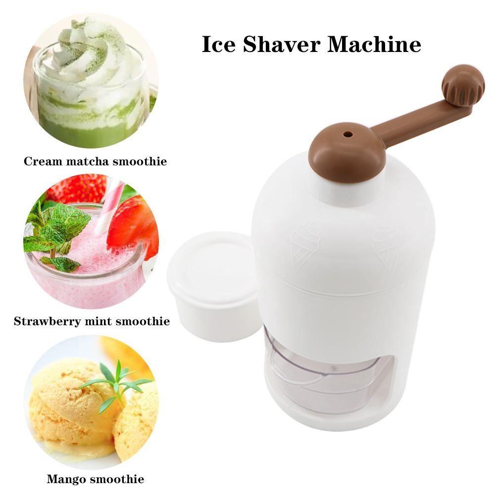 Small Manual Ice Crusher Multifunction Snow Cone Machine Kitchen Gadgets Shaved Ice Machine Home