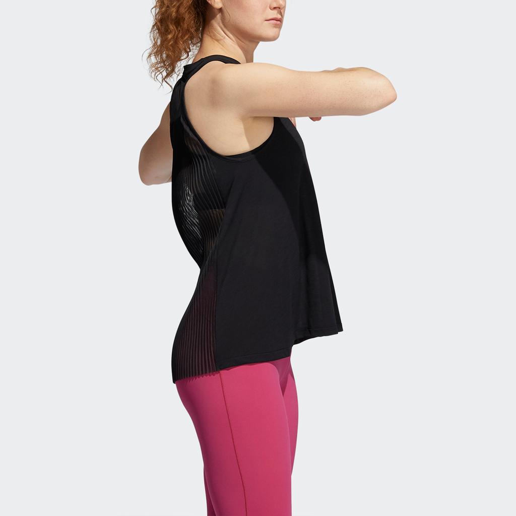 adidas Sleeveless Sports Shirts Women's Black Other GL0702