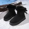 Women's New Winter Fleece Lined Thickened Bread Shoes Furry Cotton Shoes Chunky Sole Elevated Non Slip Warm Snow Boots