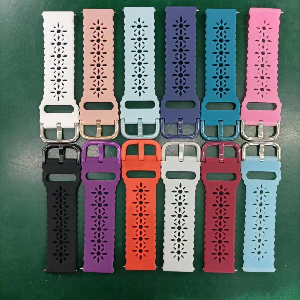 Sport-Lace-Armband für Samsung Galaxy Watch 4/5/5 Pro/6 Classic/Active 2 Silikon 20mm 22mm Armband Damenarmband Huawei GT 4-3-2-2e